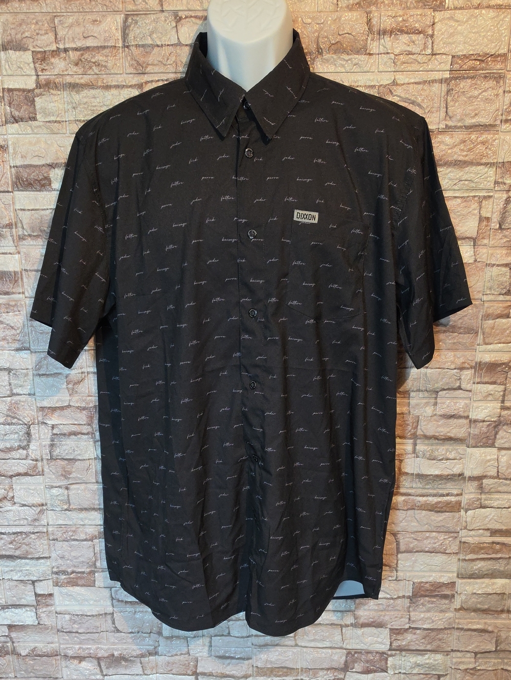 Dixxon Black Casual Button Down Shirt